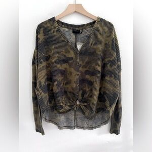 Out From Under Urban Outfitters Camo Top